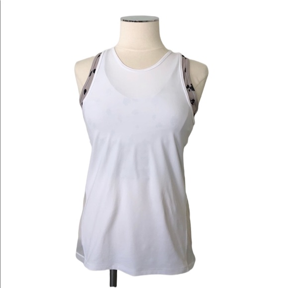VICTORIA SPORT Twisted Mash Back Workout Tank Top Sleeveless White Sz XS - Picture 6 of 14